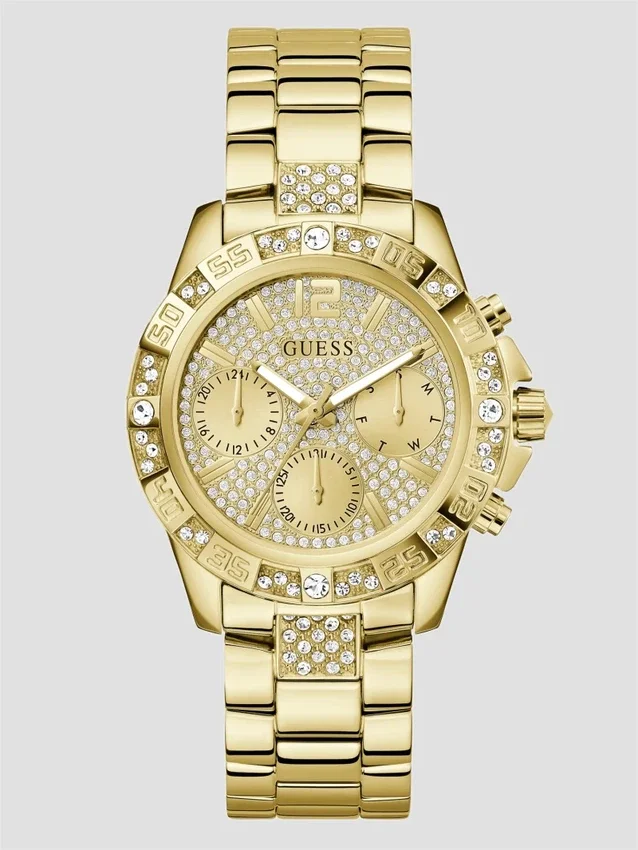Goudkleurig multifunctioneel horloge Goudkleurig multifunctioneel horloge