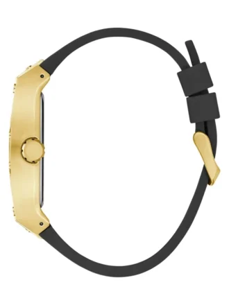 Goudkleurig multifunctioneel horloge met siliconen band