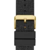 Goudkleurig multifunctioneel horloge met siliconen band