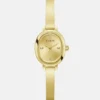 Goudkleurig ovaal analoog horloge
