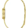 Goudkleurig ovaal analoog horloge