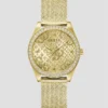 Goudkleurig Quattro G analoog horloge