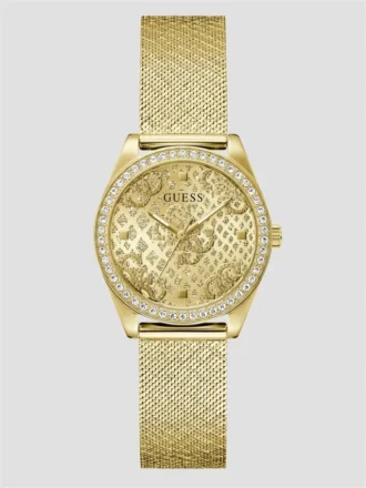 Goudkleurig Quattro G analoog horloge