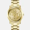 Goudkleurig Quattro G analoog horloge