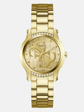 Goudkleurig Quattro G analoog horloge