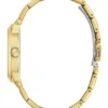 Goudkleurig Quattro G analoog horloge