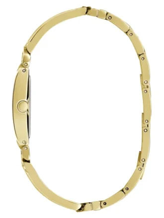 Goudkleurig vierkant analoog horloge
