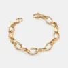 Goudkleurige bamboe-schakelarmband