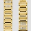 Goudkleurige band met strass voor Apple Watch® (42-44 mm)