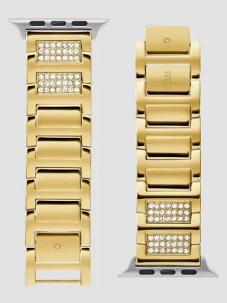 Goudkleurige band met strass voor Apple Watch® (42-44 mm)