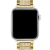 Goudkleurige band met strass voor Apple Watch® (42-44 mm)