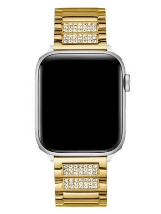 Goudkleurige band met strass voor Apple Watch® (42-44 mm)
