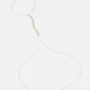 Goudkleurige bodyketting met imitatieparels