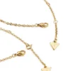 Goudkleurige bodyketting met imitatieparels