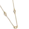 Goudkleurige ketting met bamboe-schakels