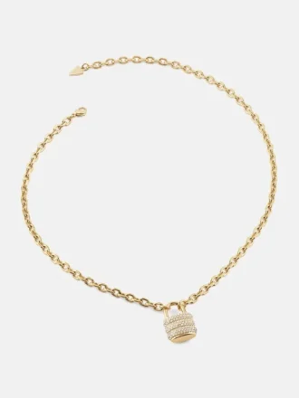Goudkleurige Pava-ketting met hangslot