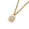 Goudkleurige Pava-ketting met hangslot