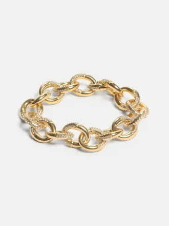 Goudkleurige Pava-schakelarmband