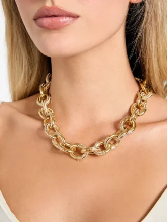 Goudkleurige Pava-schakelketting