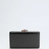 Goudkleurige python clutch