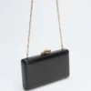 Goudkleurige python clutch