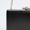 Goudkleurige python clutch