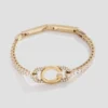 Goudkleurige Signature-tennisarmband