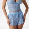 Greta kanten culotte-set