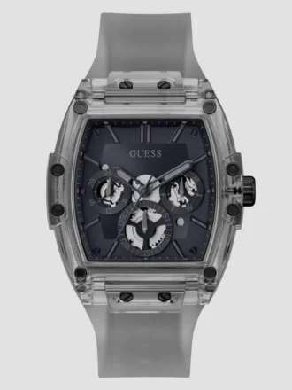 Grijs multifunctioneel horloge van kunststof en siliconen