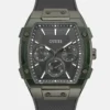 Groen en grijs multifunctioneel siliconenhorloge