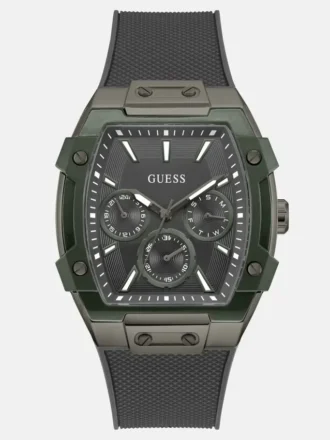 Groen en grijs multifunctioneel siliconenhorloge
