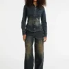 Guess Originals Denim Corset Top