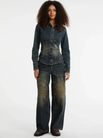 Guess Originals Denim Corset Top