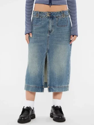 Guess Originals denim midi-rok