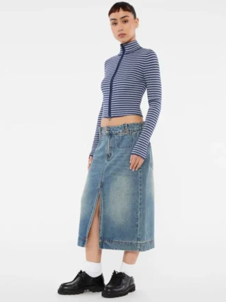 Guess Originals denim midi-rok