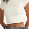 Guess Originals Eco T-shirt met ruwe rand en strass