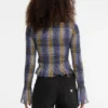 Guess Originals Eco T-shirt met smockwerk en meshprint