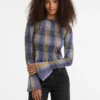 Guess Originals Eco T-shirt met smockwerk en meshprint