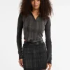 Guess Originals Eco top met opstaande kraag
