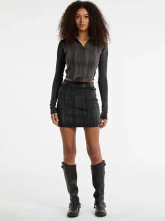Guess Originals Eco top met opstaande kraag