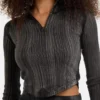 Guess Originals Eco top met opstaande kraag