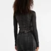 Guess Originals Eco top met opstaande kraag