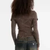 Guess Originals geribbeld vest met omgeslagen kraag Guess Originals geribbeld vest met omgeslagen kraag