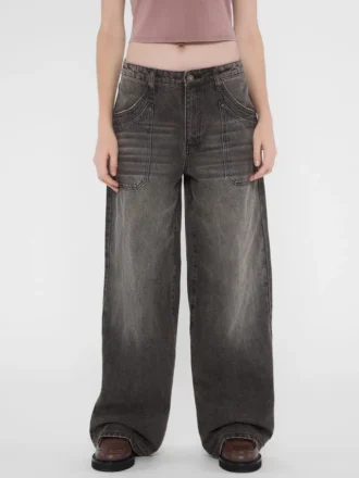 Guess Originals jeans met dubbele zakken en wijde pijpen