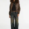 Guess Originals pilotenjas van imitatieleer