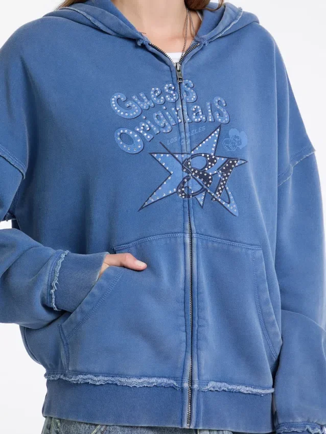 Guess Originals Star Rhinestone Hoodie Guess Originals Star Rhinestone Hoodie