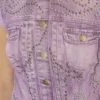 Guess Originals Top met print van studs en denim mesh