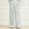 Gwen broek met geborduurde bloemen Gwen broek met geborduurde bloemen