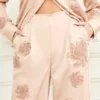 Gwen broek met geborduurde bloemen Gwen broek met geborduurde bloemen