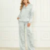 Gwen broek met geborduurde bloemen Gwen broek met geborduurde bloemen